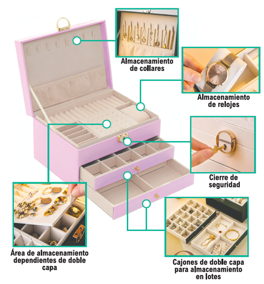 Joyero de 3 Plantas StockLider
