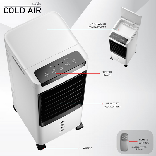 Climatizador portátil 3 en 1, Starlyf Cold Air
