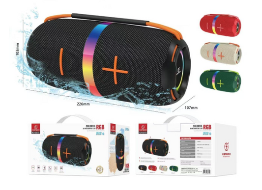 🔊 Altavoz Bluetooth 30W con Batería 4000mAh – Potencia y Estilo Portátil